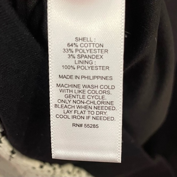 Express Women’s Geometric Black and White Crop Top Size Small New - Picture 6 of 10